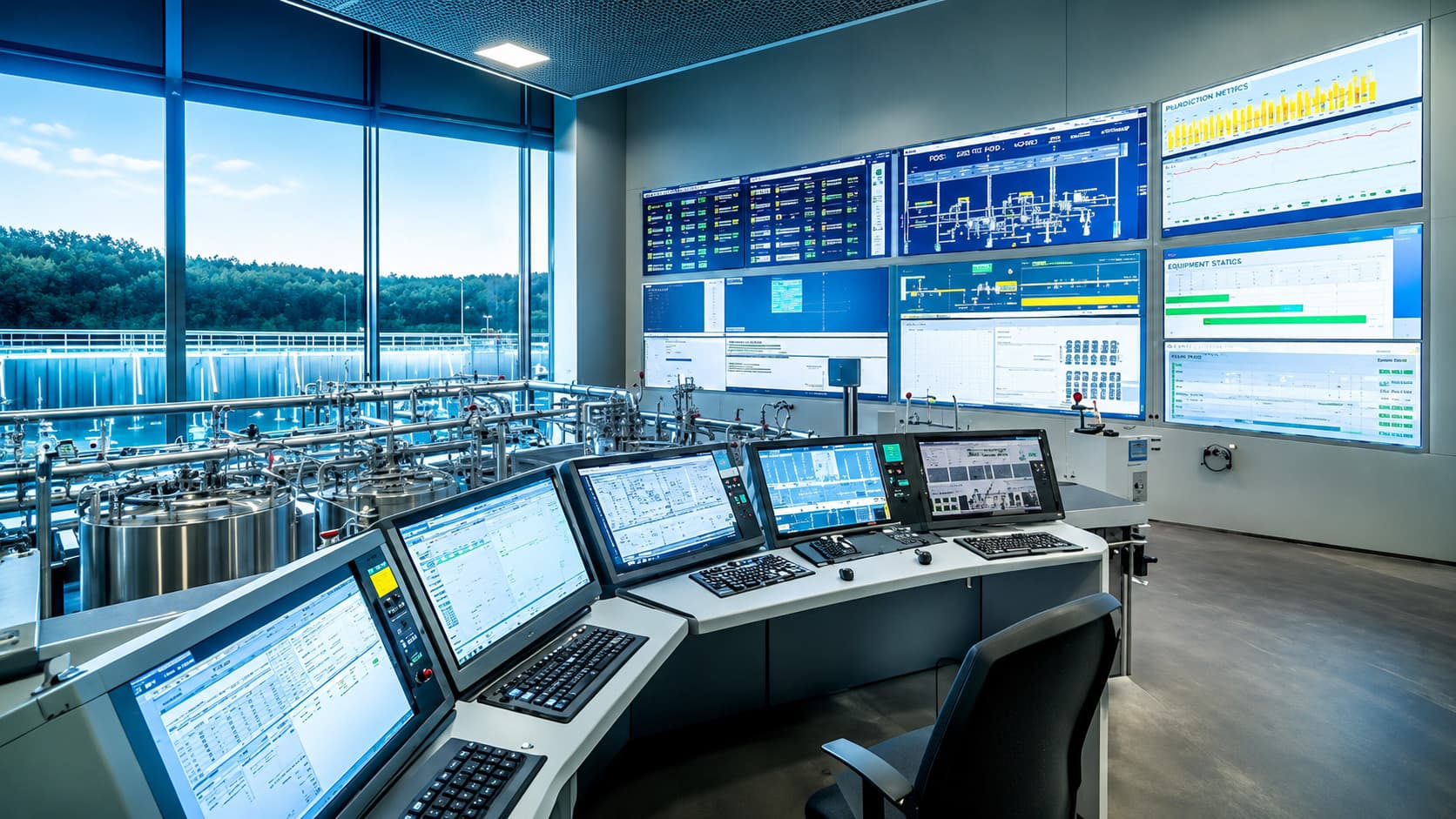 Técnicos trabajando en servicios de ingeniería industrial